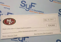 UPDATE: NFL’s San Francisco 49ers donate $30,000 to Simon Youth Foundation